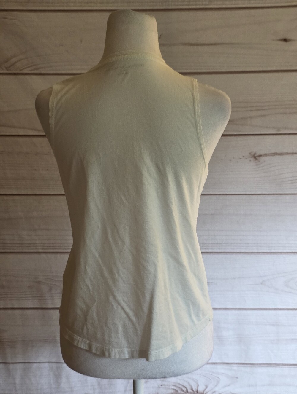 Spiritual Gangster White Tank with Metallic Gold Geometric Design Size Small - Picture 7 of 9
